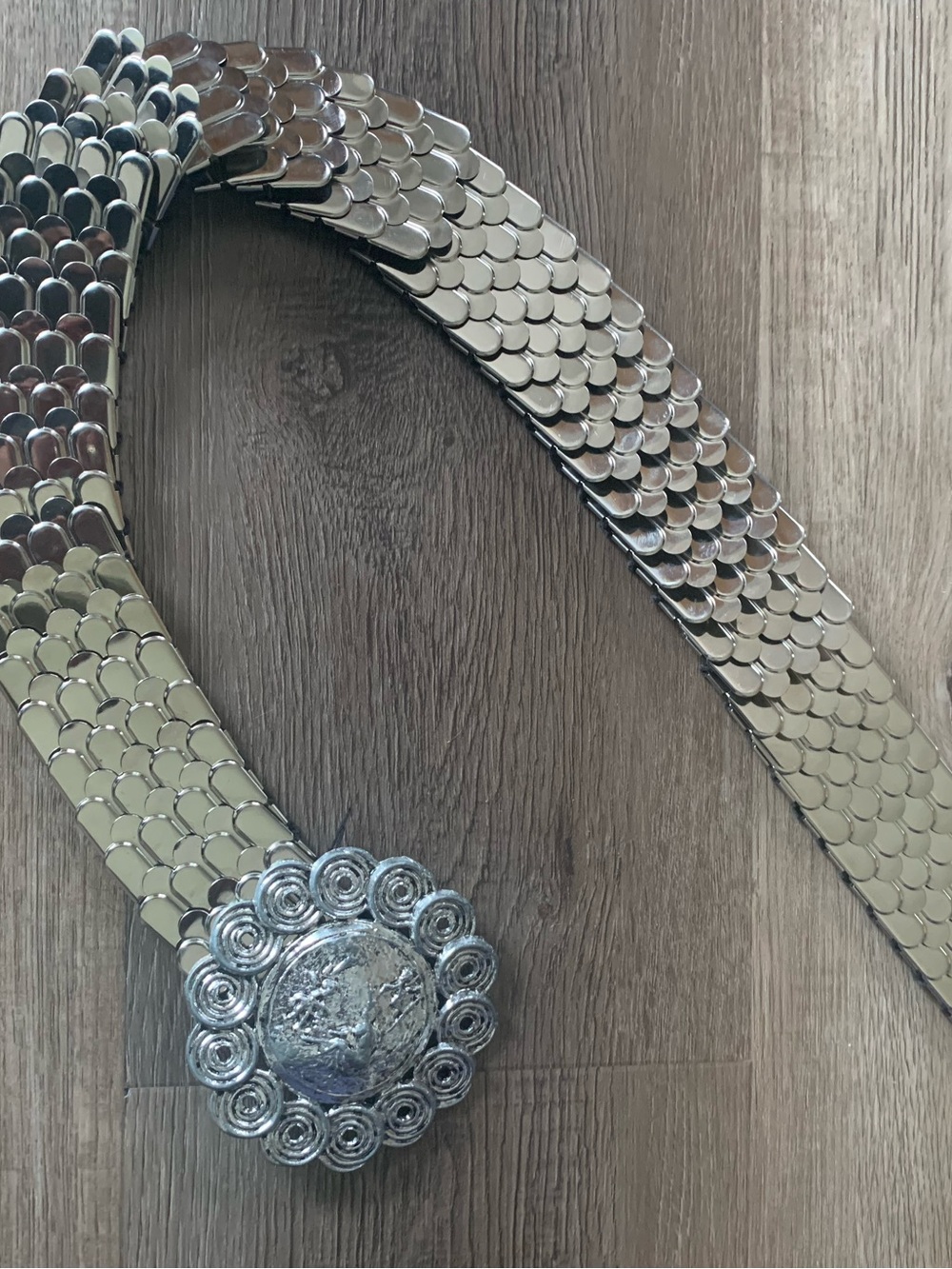 Vintage Fishscale Stretch Belt
